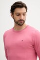 Tommy Hilfiger pulover de bumbac roz MW0MW39999