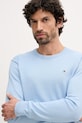 Βαμβακερό πουλόβερ Tommy Hilfiger μπλε MW0MW39999