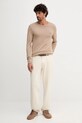 Tommy Hilfiger sweter bawełniany MW0MW39999 beżowy AW25