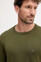 Хлопковый свитер Tommy Hilfiger зелёный MW0MW39999