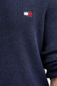 Bavlněný svetr Tommy Jeans DM0DM21652 námořnická modř