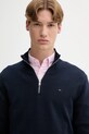Tommy Jeans pulover de bumbac bleumarin DM0DM21654