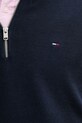 Tommy Jeans pulover de bumbac DM0DM21654 bleumarin