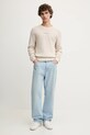 Tommy Jeans sweter DM0DM21655 beżowy AW25