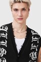 AllSaints bezrękawnik bawełniany SCRIPTURE M036KC czarny AW25