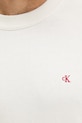 Bombažen pulover Calvin Klein Jeans LV04RC309G bež