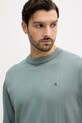 Calvin Klein Jeans sweter bawełniany zielony LV04RC309G