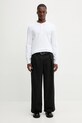 Filippa K longsleeve bawełniany 31498.FK biały AW25