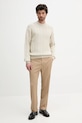 BOSS Orange pulover de bumbac 50543690 bej AW25