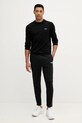 BOSS Green pulover de bumbac 50541940 negru AW25