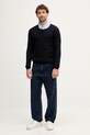 Karl Lagerfeld sweter wełniany 553399.655000 granatowy AW25