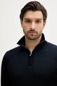 BOSS pulover de lână bleumarin 50543155