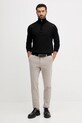 Вълнен пуловер BOSS 50543155 черен AW25