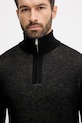 BOSS sweter wełniany czarny 50543155