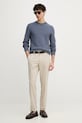 BOSS sveter pánsky bavlnený H-Imberto 50545283 modrá SS26