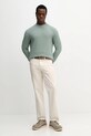 Pamučni pulover BOSS 50545283 zelena AW25