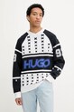 Hugo Blue pulover grosime medie alb 50543775