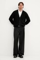 Hugo Blue cardigan 50543776 negru AW25