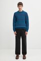 Barbour sweter wełniany x Paul Smith Saddle MKN1696BU91