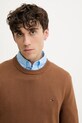 Бавовняний светр Tommy Jeans коричневий DM0DM21787