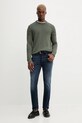 Bavlnený sveter Tommy Jeans DM0DM21787 zelená AW25