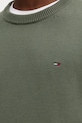 Tommy Jeans sweter bawełniany DM0DM21787 zielony