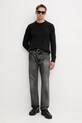 Tommy Jeans pulover de bumbac DM0DM21787 negru AW25