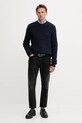 Βαμβακερό πουλόβερ Tommy Jeans DM0DM22098 σκούρο μπλε AW25