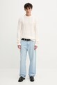 Бавовняний светр Tommy Jeans DM0DM22101 бежевий AW25