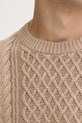 Tommy Jeans sweter bawełniany DM0DM22101 beżowy