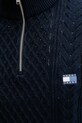 Βαμβακερό πουλόβερ Tommy Jeans DM0DM22103 σκούρο μπλε