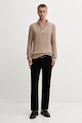 Бавовняний светр Tommy Jeans DM0DM22103 коричневий AW25