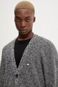Tommy Jeans kardigan bawełniany szary DM0DM22104
