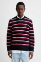 Tommy Jeans sweter z domieszką alpaki okrągły granatowy DM0DM22109