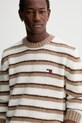 Tommy Jeans sweter z domieszką alpaki brązowy DM0DM22109