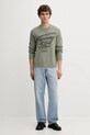 Tommy Jeans sweter bawełniany DM0DM22253 zielony AW25