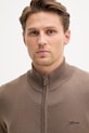 Kardigan s příměsí vlny Guess DARRELL hnědá M5YR28.Z0122
