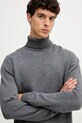 Karl Lagerfeld sweter z dodatkiem wełny szary 554305.655024