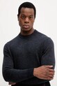 United Colors of Benetton sweter z wełną granatowy 111ZU10AB