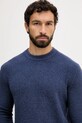 United Colors of Benetton sweter z domieszką wełny niebieski 1L5YU10AD