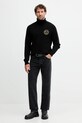 Versace Jeans Couture sweter z wełną 79GAFM14.CMH81 czarny AW25