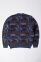 Πουλόβερ με προσθήκη μαλλιού by Parra Repeat ftp booster knitted 54335 μπλε AW25