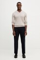 Hackett London sweter z wełną HM7000001 beżowy AW25