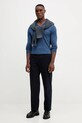 Hackett London sweter z wełną HM7000001 granatowy AW25