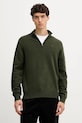 Volnen pulover Hackett London Srednje debeline zelena HM7000078