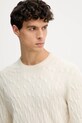 Hackett London sweter wełniany beżowy HM7000079