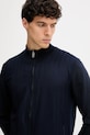 Hackett London kardigan wełniany granatowy HM7000085