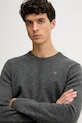 Шерстяной свитер Hackett London серый HM7000075
