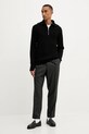 BARENA VENEZIA sweter wełniany Knitwear Batigia KNU5289.305 czarny AW25