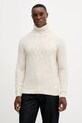 Guess sweter z domieszką wełny JEMMY z domieszką wełny beżowy M5BR16.Z0462